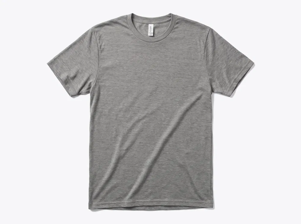 Allmade AL2004 Unisex Tri-Blend Tee in Aluminum Grey
