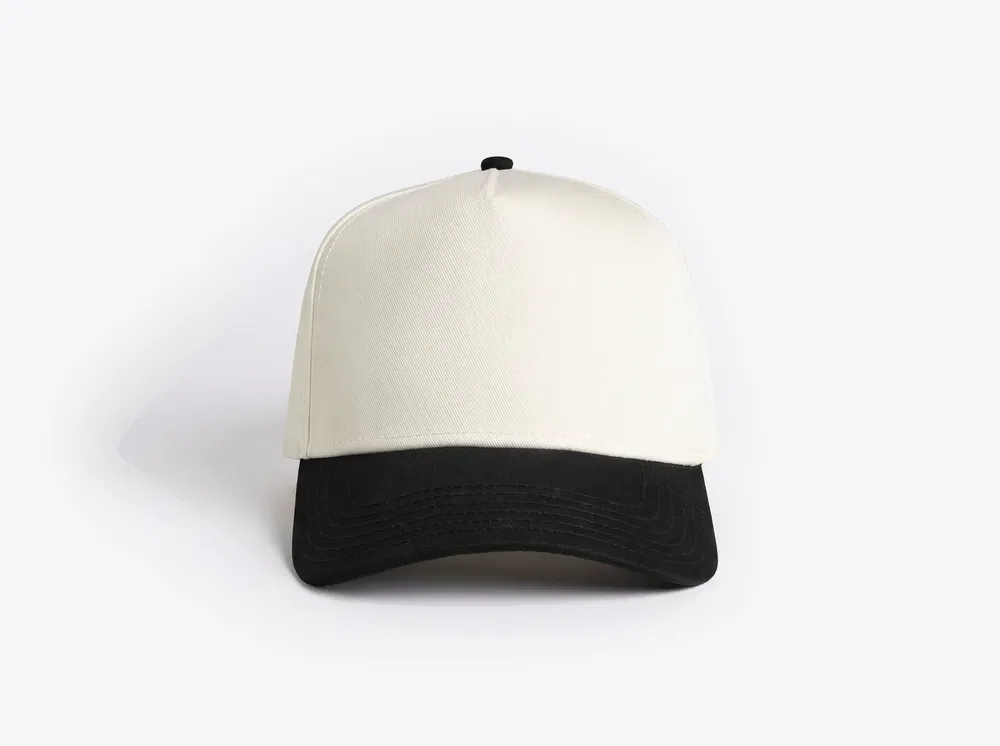 AS Colour 1165 Frame Two-Tone Cap in Natural/Black