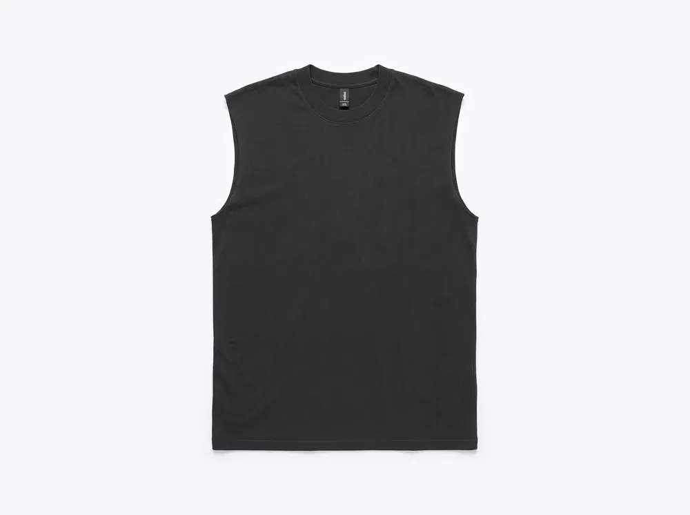 AS Colour 5084 Heavy Faded Tank in Faded Black