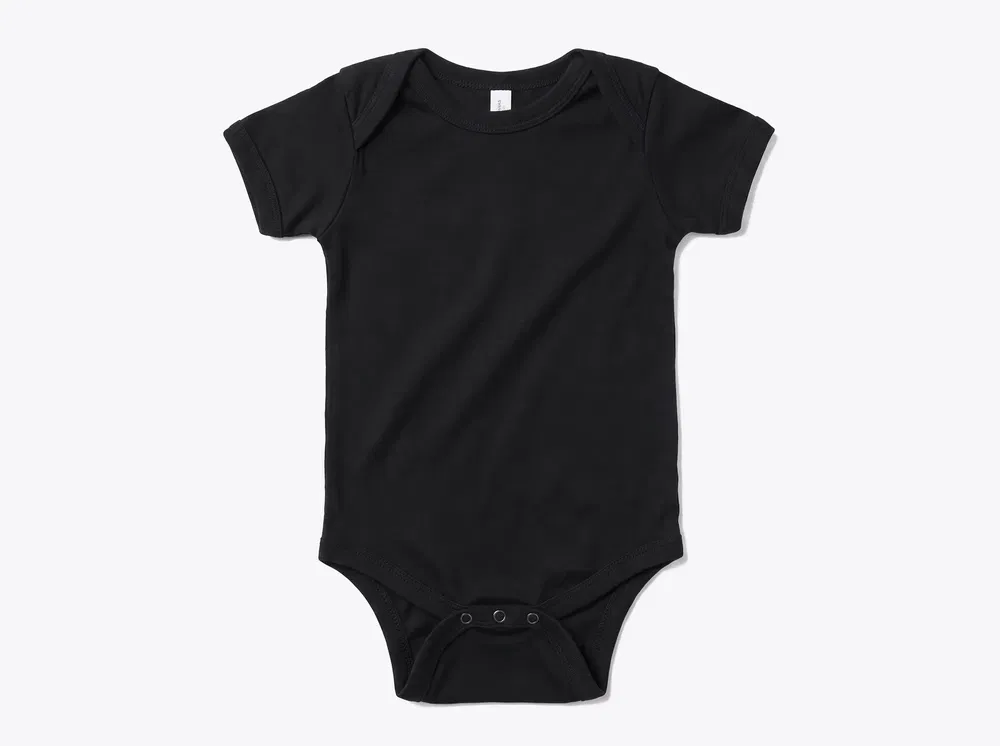 BELLA+CANVAS 100B Infant Jersey One-Piece in Black