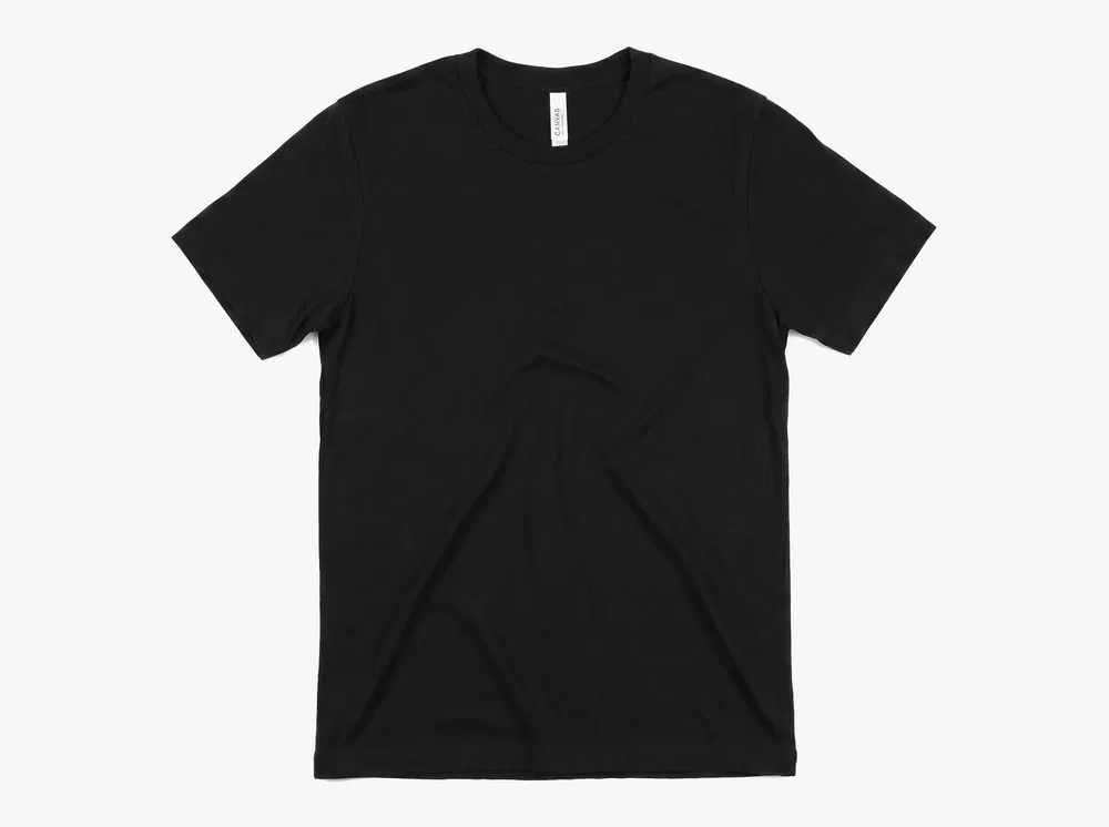 BELLA+CANVAS 3001 Unisex Jersey Tee in Black