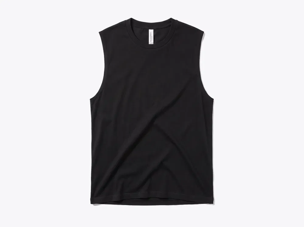 BELLA+CANVAS 3483 Unisex Jersey Muscle Tank in Black