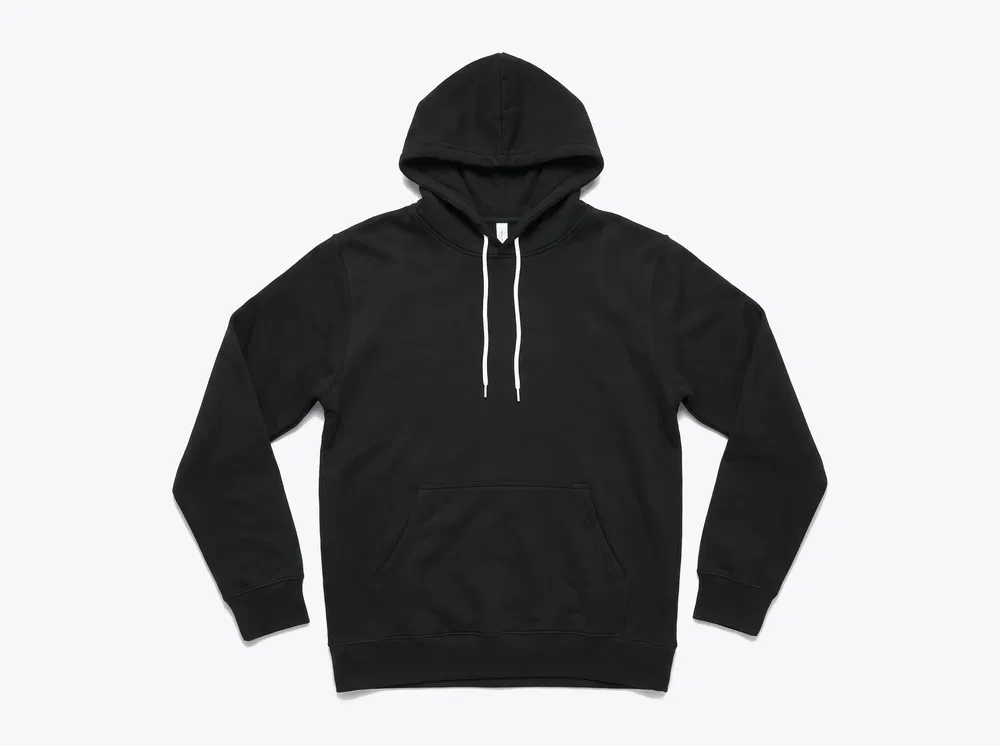 BELLA+CANVAS 3719 Unisex Sponge Fleece Pullover Hoodie in Black