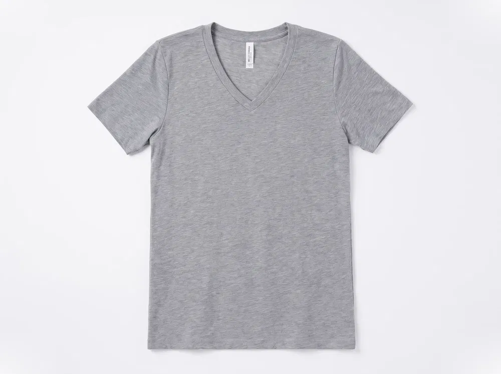 BELLA+CANVAS 6405CVC Women's Relaxed Heather CVC V-Neck Tee in Athletic Heather