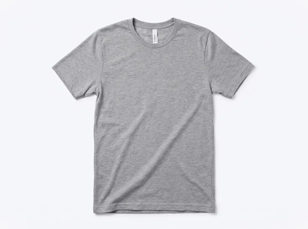 BELLA+CANVAS BC3001CVC Heather CVC Tee in Athletic Heather