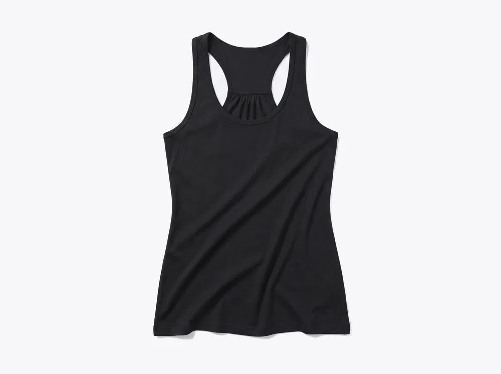 BELLA+CANVAS BC8800 Women's Flowy Racerback Tank in Black