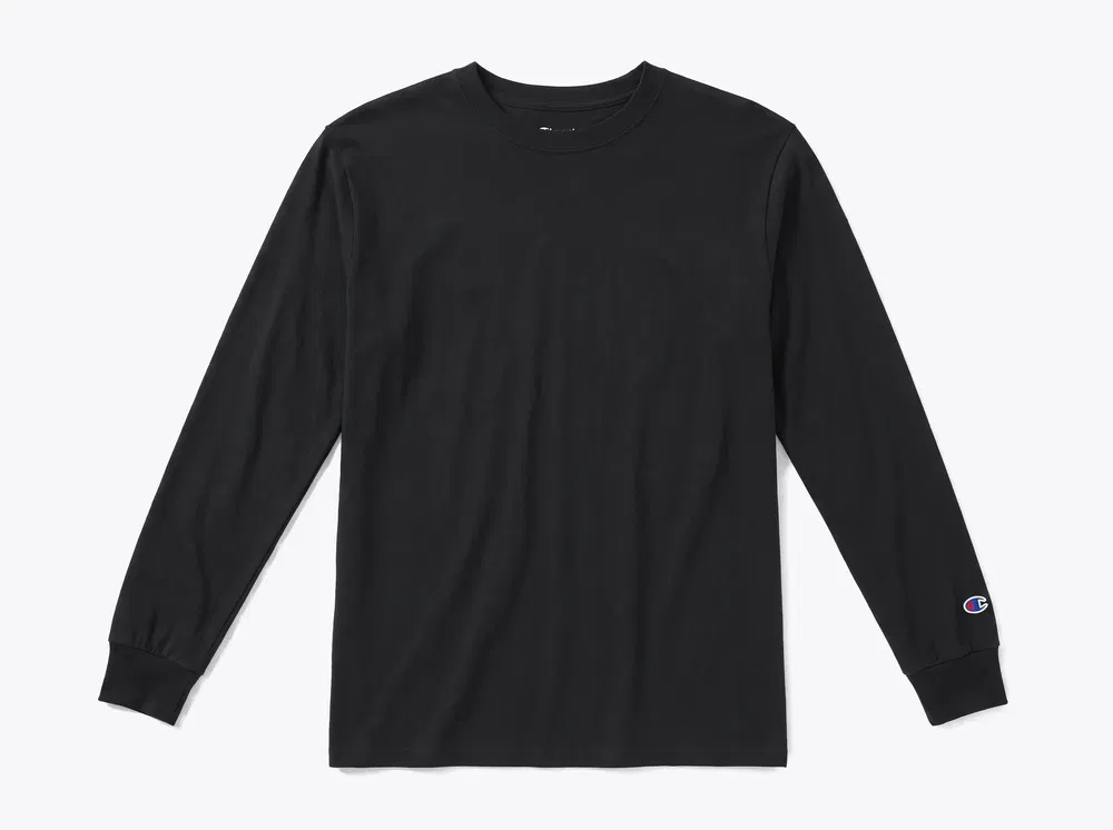 Champion CC8C Jersey Long Sleeve Tee in Black