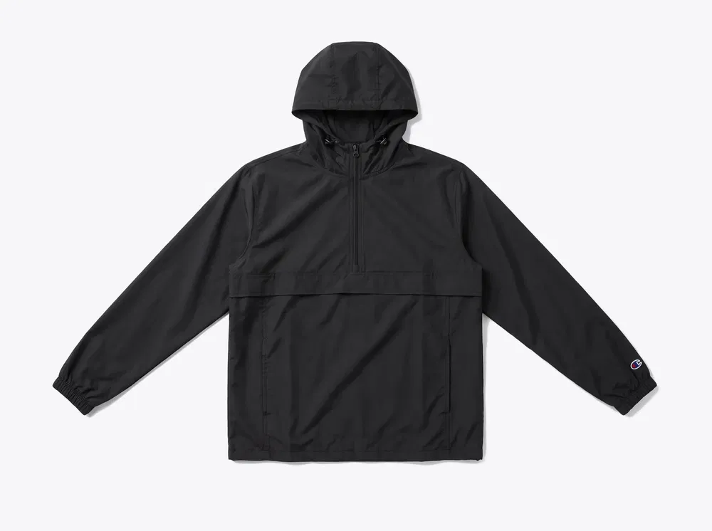 Champion CO200 Packable Anorak Jacket in Black