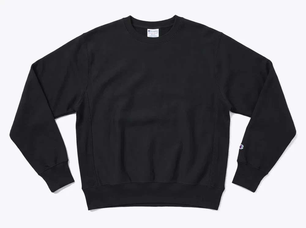 Champion S149 Reverse Weave Crewneck Sweatshirt in Black