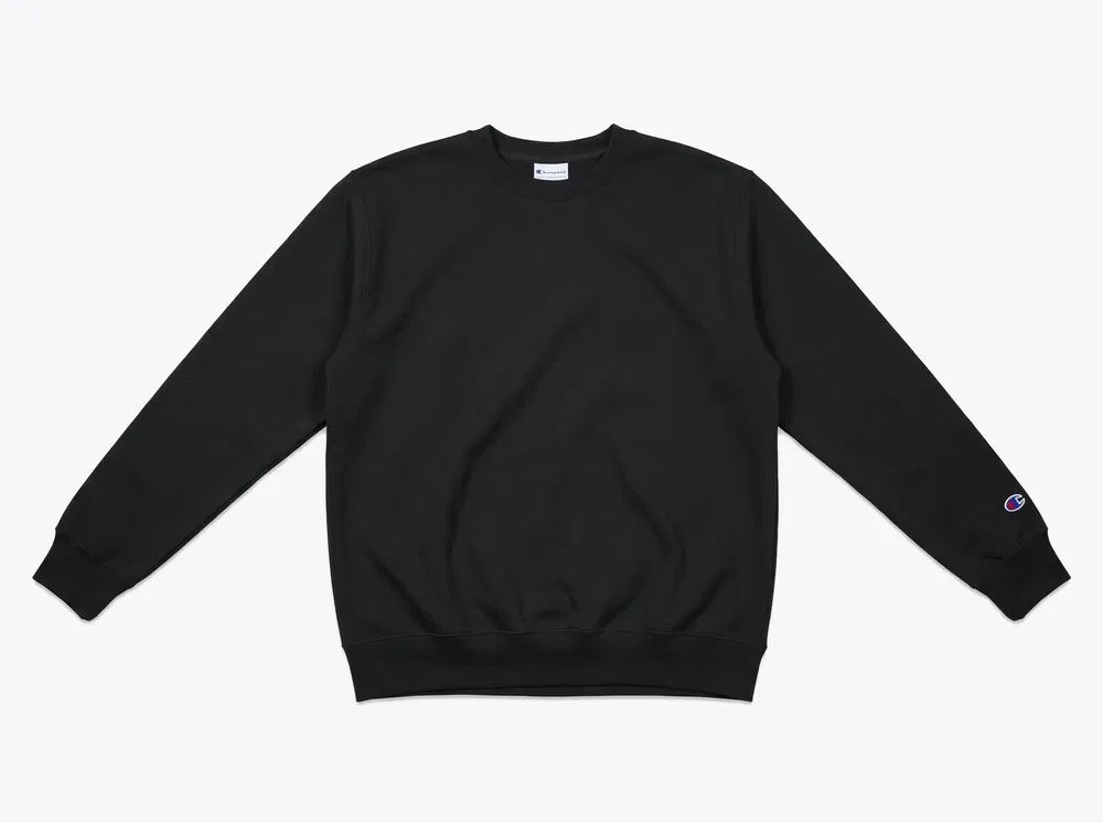 Champion S6000 Powerblend Crewneck Sweatshirt in Black