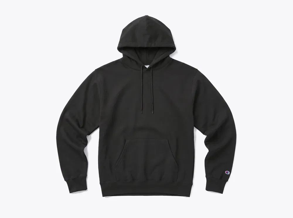 Champion S700 Powerblend Pullover Hoodie in Black
