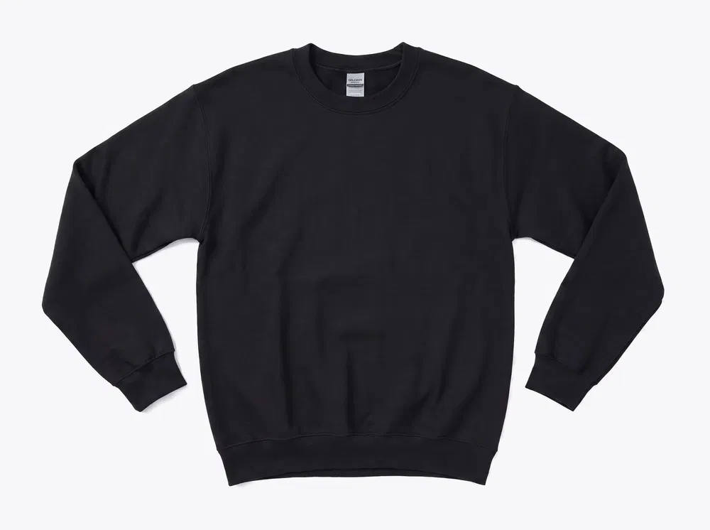 Gildan 18000 Heavy Blend Crewneck Sweatshirt in Black