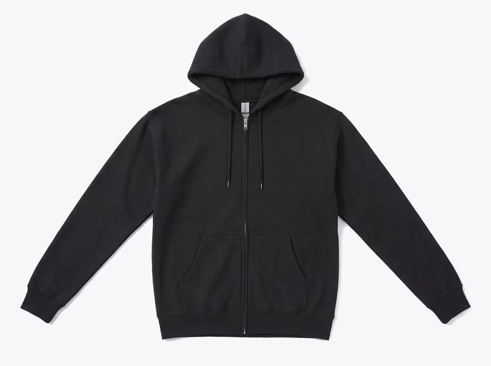 Gildan 18600 Heavy Blend Full-Zip Hooded Sweatshirt in Black