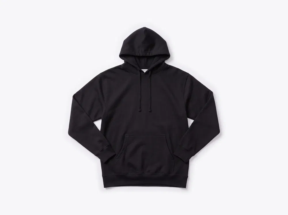 Independent Trading Co. SS4500 Midweight Hooded Sweatshirt in Black