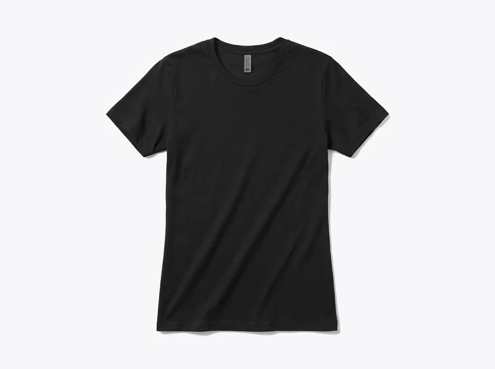 Next Level NL3900 Women's Cotton Tee in Black