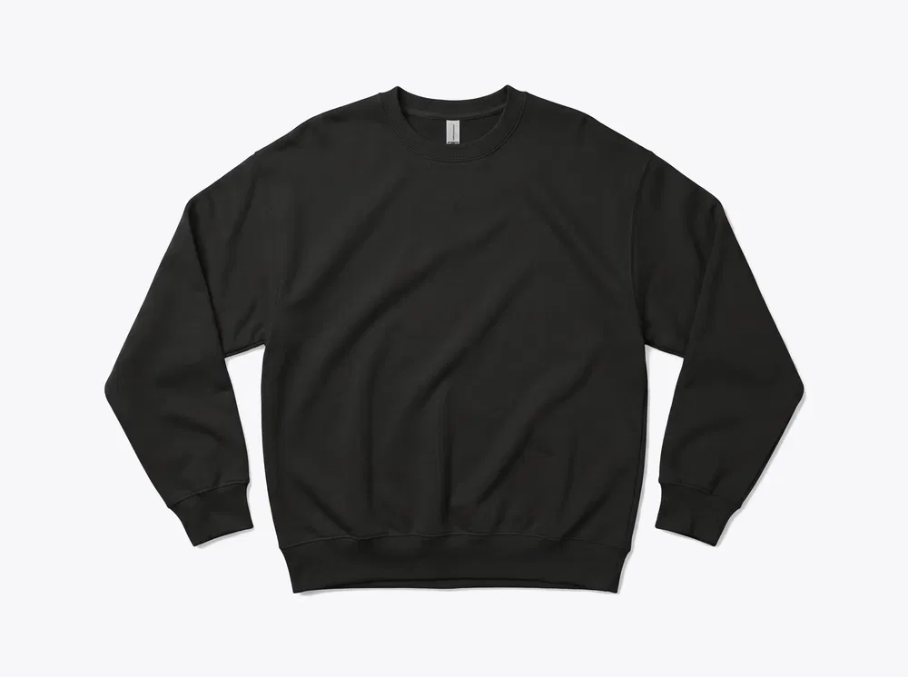 Next Level NL9007 Heavyweight Crewneck Sweatshirt in Black