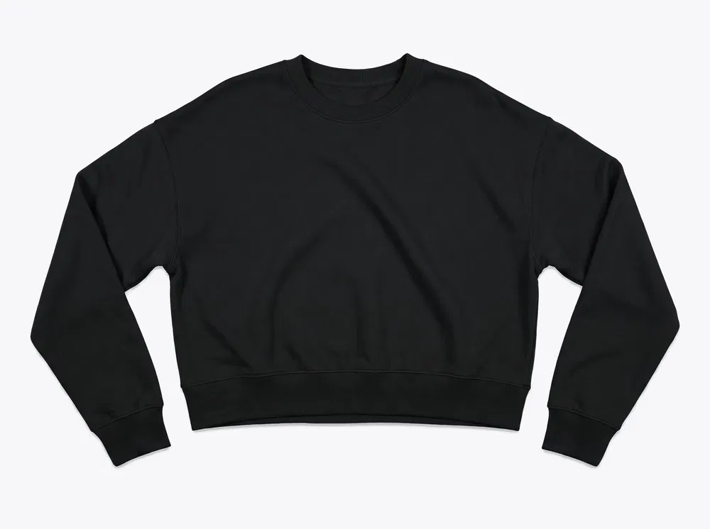 Next Level NL9087 Women's Heavyweight Crewneck Sweatshirt in Black