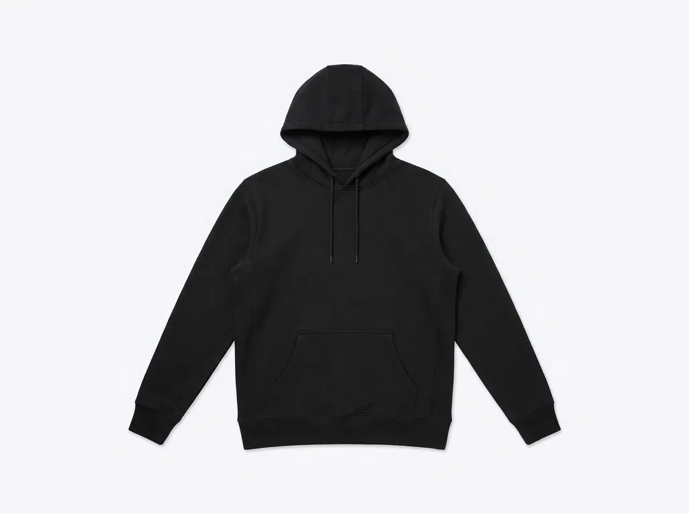 Original Favorites HOOD Heavyweight Organic Brushed Hoodie in Black