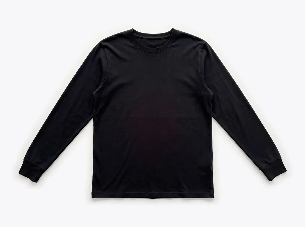 Original Favorites SUPLONG Midweight Supima Long Sleeve Tee in Black