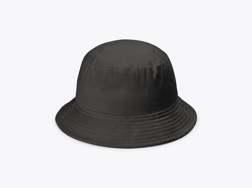 Port Authority C975 Twill Classic Bucket Hat in Black