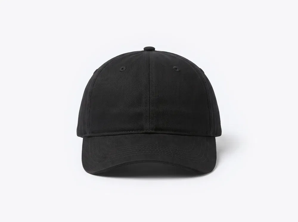 Port Authority CP77 Brushed Twill Low Profile Cap in Black