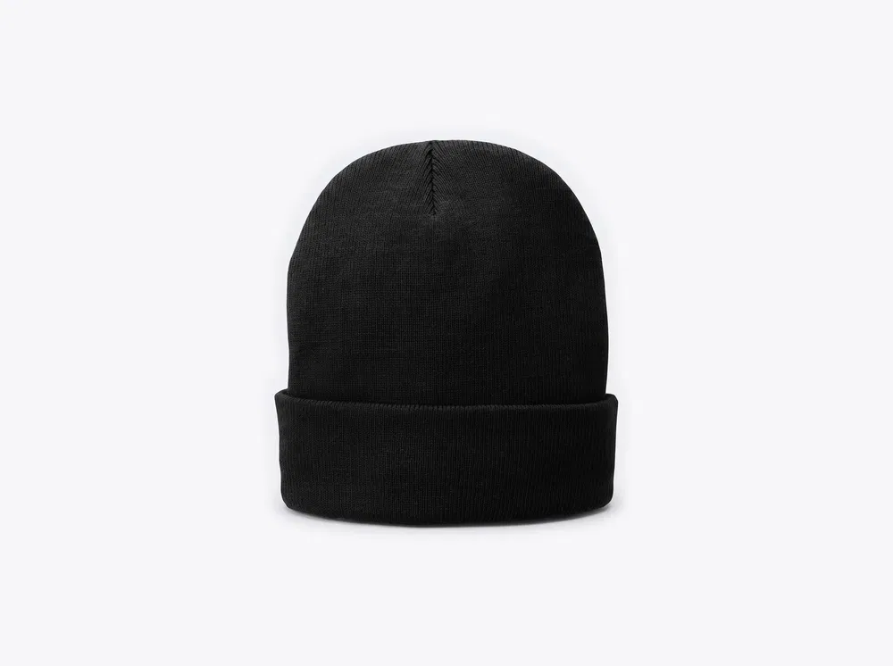 Port & Company CP90L Fleece-Lined Knit Cap in Black