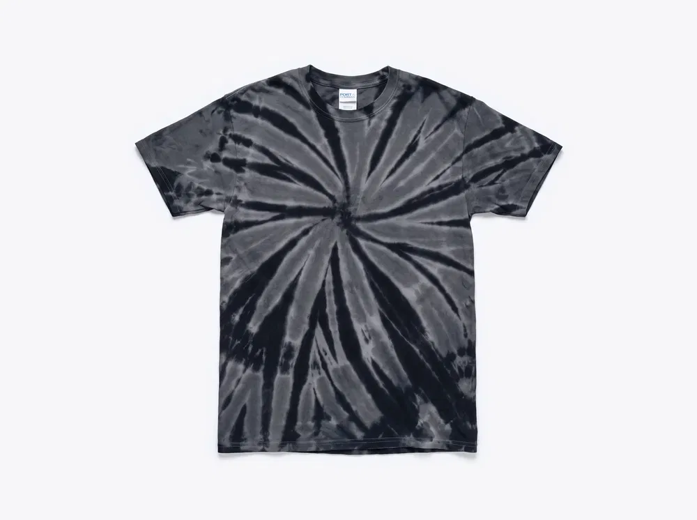 Port & Company PC147 Essential Tie-Dye Tee in Black