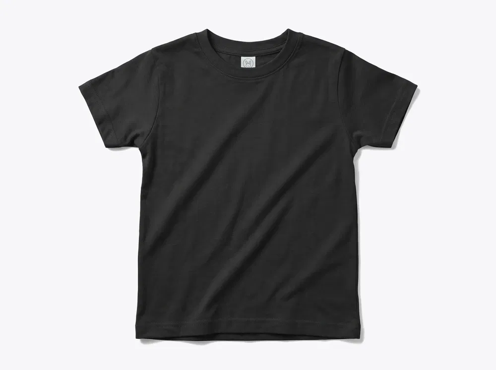 Rabbit Skins 3321 Toddler Fine Jersey Tee in Black
