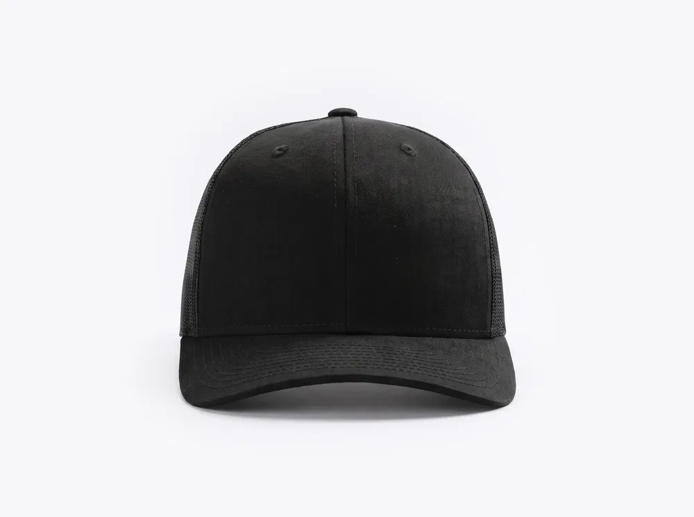 Richardson 112 Trucker Cap in Black