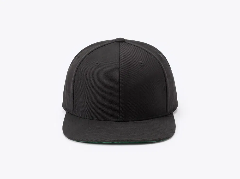 Sport-Tek STC19 YP Classics Flat Bill Snapback Cap in Black
